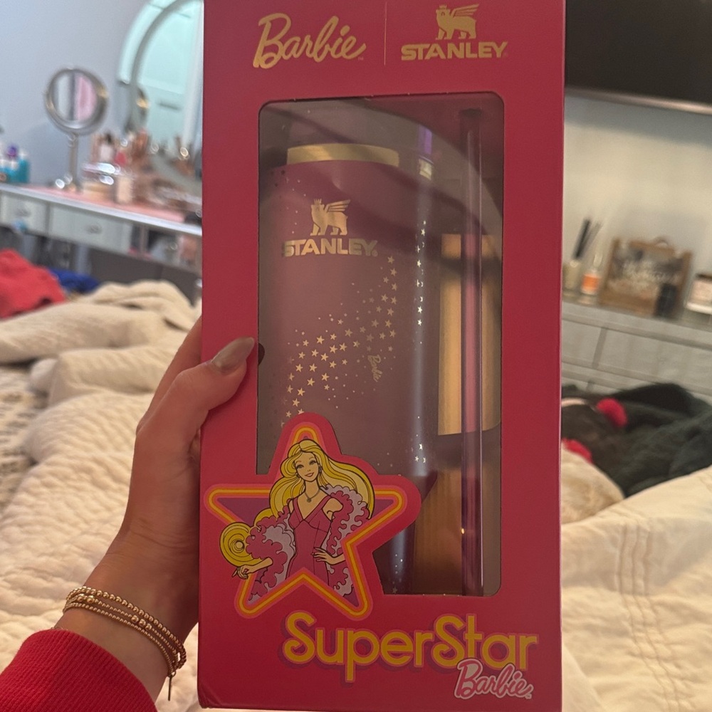 Stanley Barbie Pink and Gold Tumbler